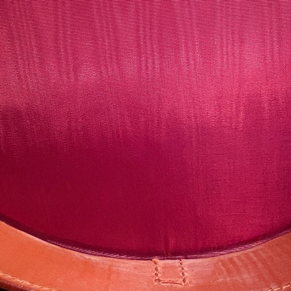 Cognac Leather Rounded Storage Box - Picture 8 of 10